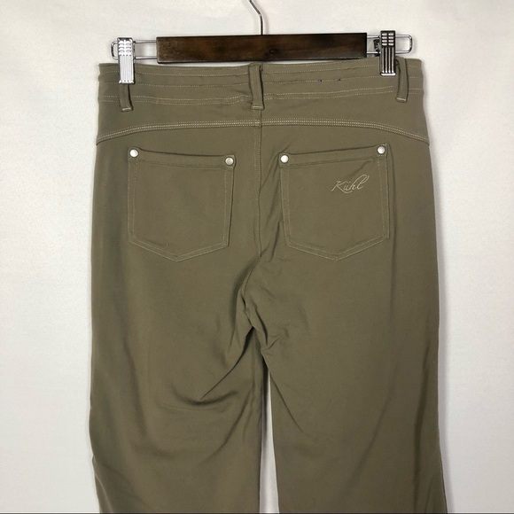Kuhl Khaki Light Brown Cropped Capri Stretch Hiking Pants 8 - Picture 6 of 8